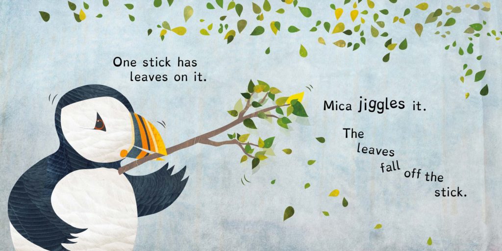 Mica jiggle a stick page,  by helen wyllie