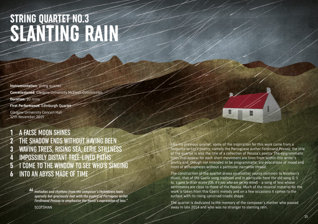Alasdair Nicolson composer - slanting-rain - illustration helen wyllie