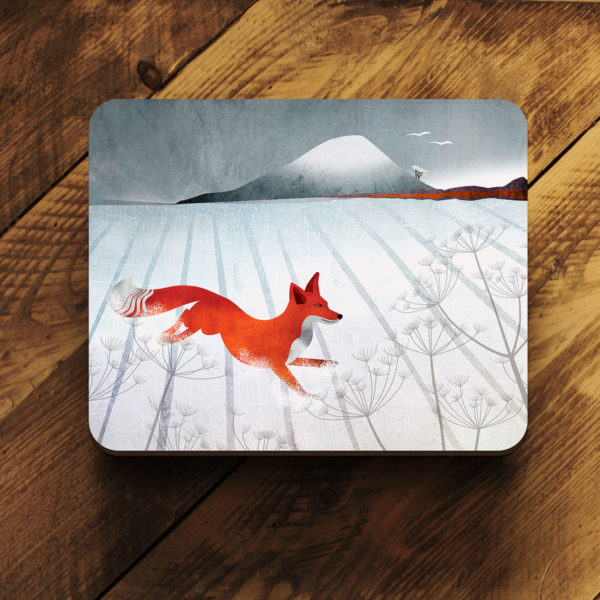 North Berwick Law and fox placemat