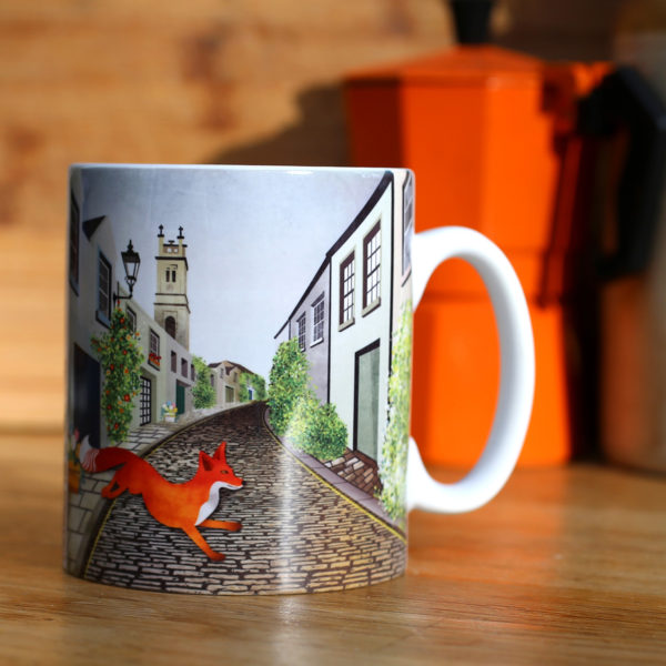 Stockbridge Fox ceramic mug by Helen Wyllie