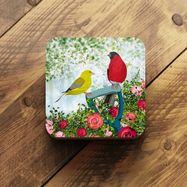 finches coaster by helen wyllie