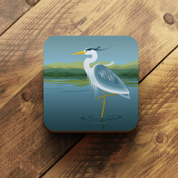 heron coaster by helen wyllie