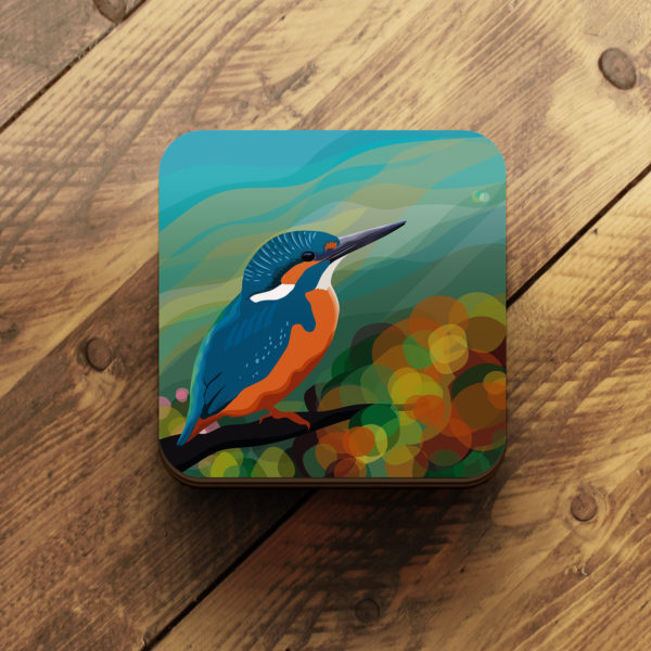 kingfisher coaster by helen wyllie