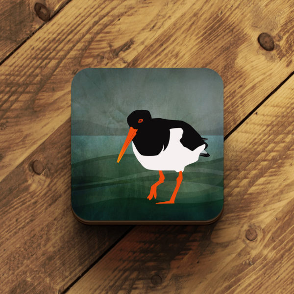 Helen Wyllie bird coaster oystercatcher