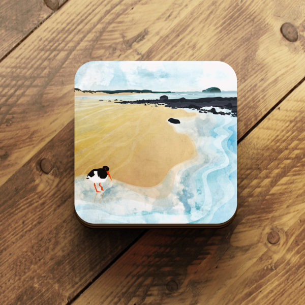 Tyninghame Clouds coaster by helen wyllie