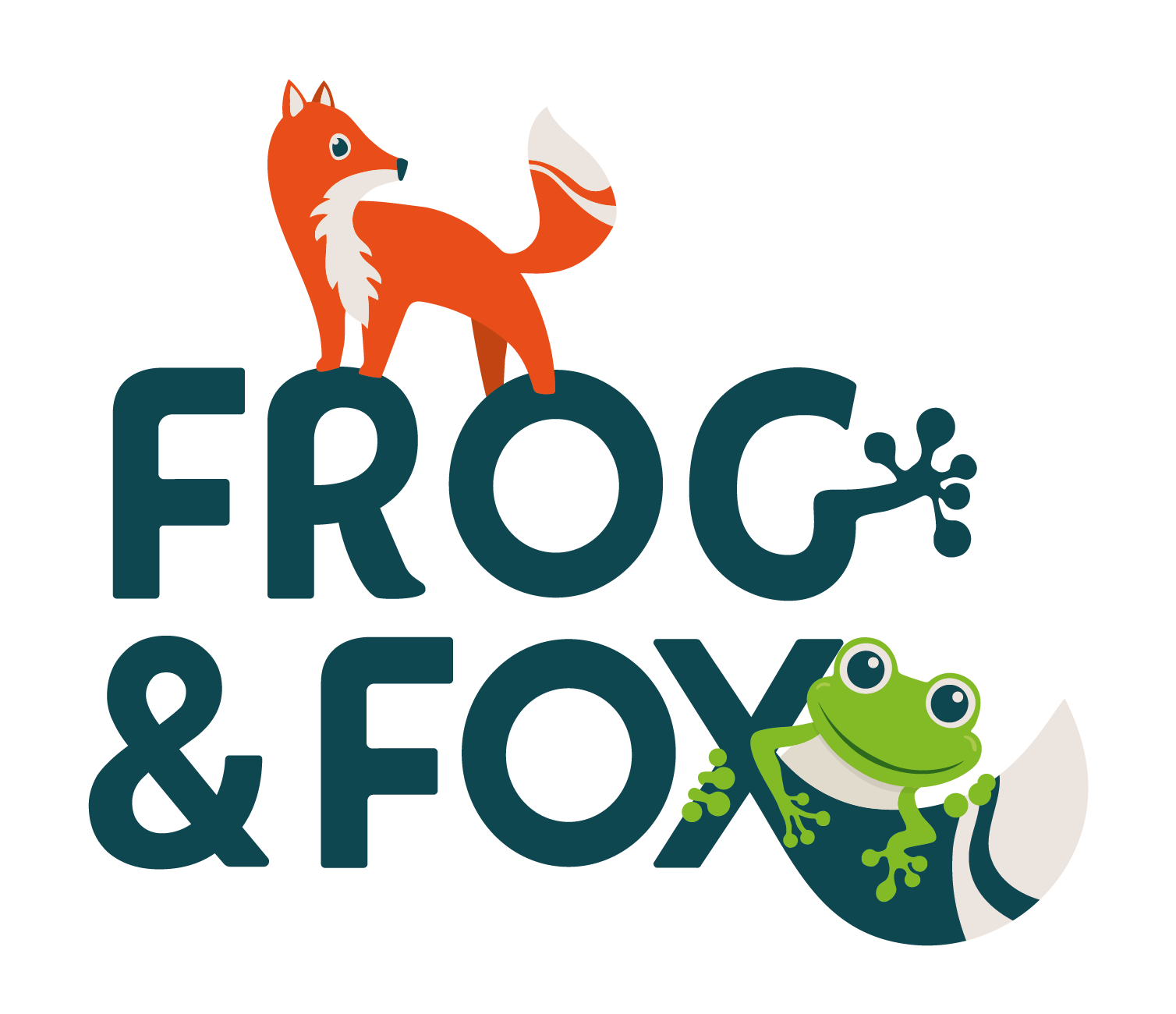 Frog and Fox logo by helen wyllie