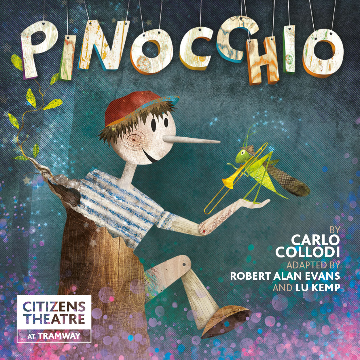 Pinocchio illustration for Citz by Helen Wyllie