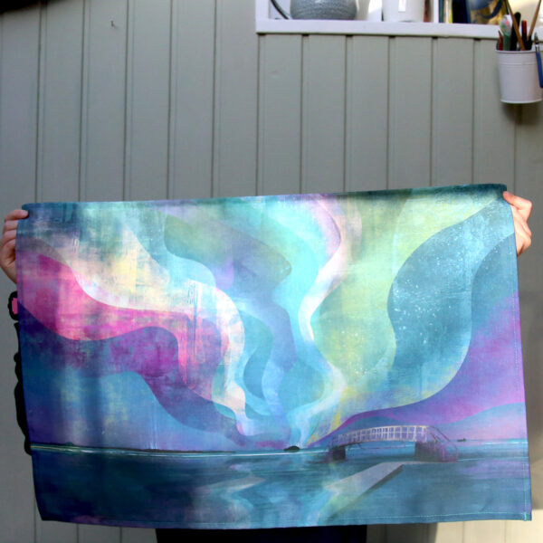 aurora, belhaven tea towel helen wyllie