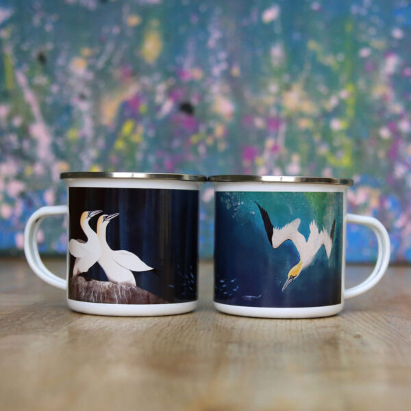 gannets camping mug, helen wyllie