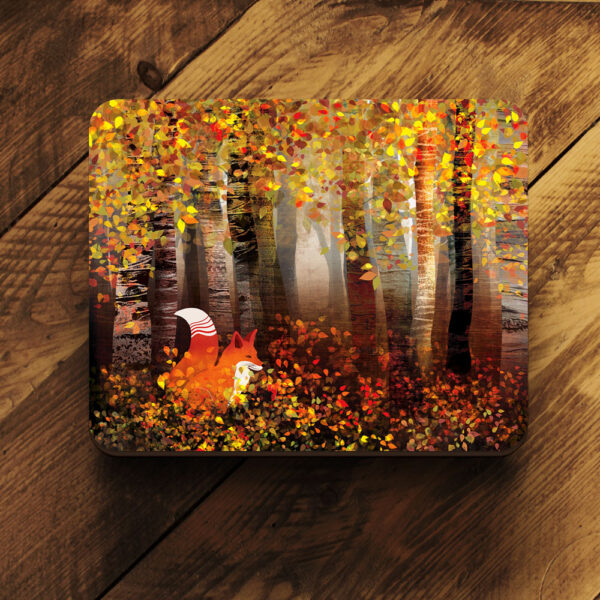 autumn fox placemat - helen wyllie
