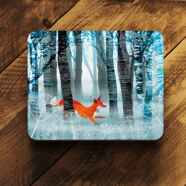 winter fox placemat - helen wyllie