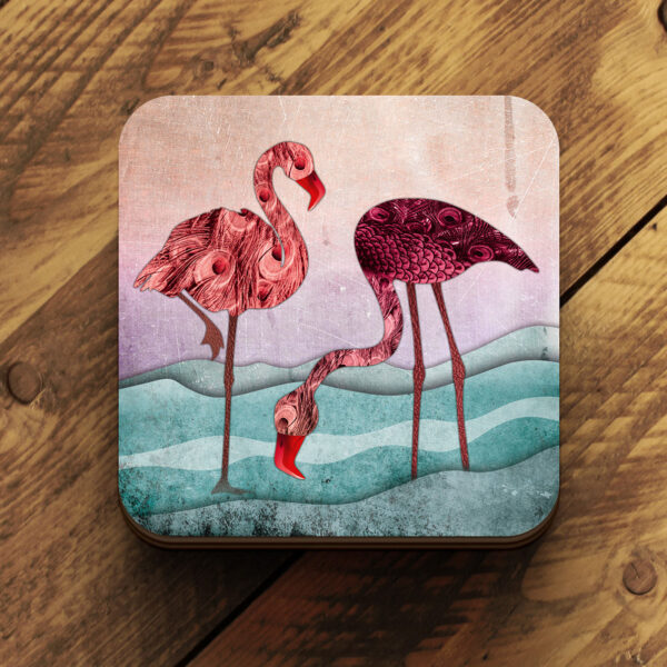 Flamingo coaster by helen wyllie