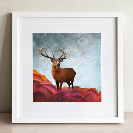 autumn stag by helen wyllie