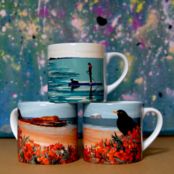 paddleboarding and seacliff 5 oz ceramic mug