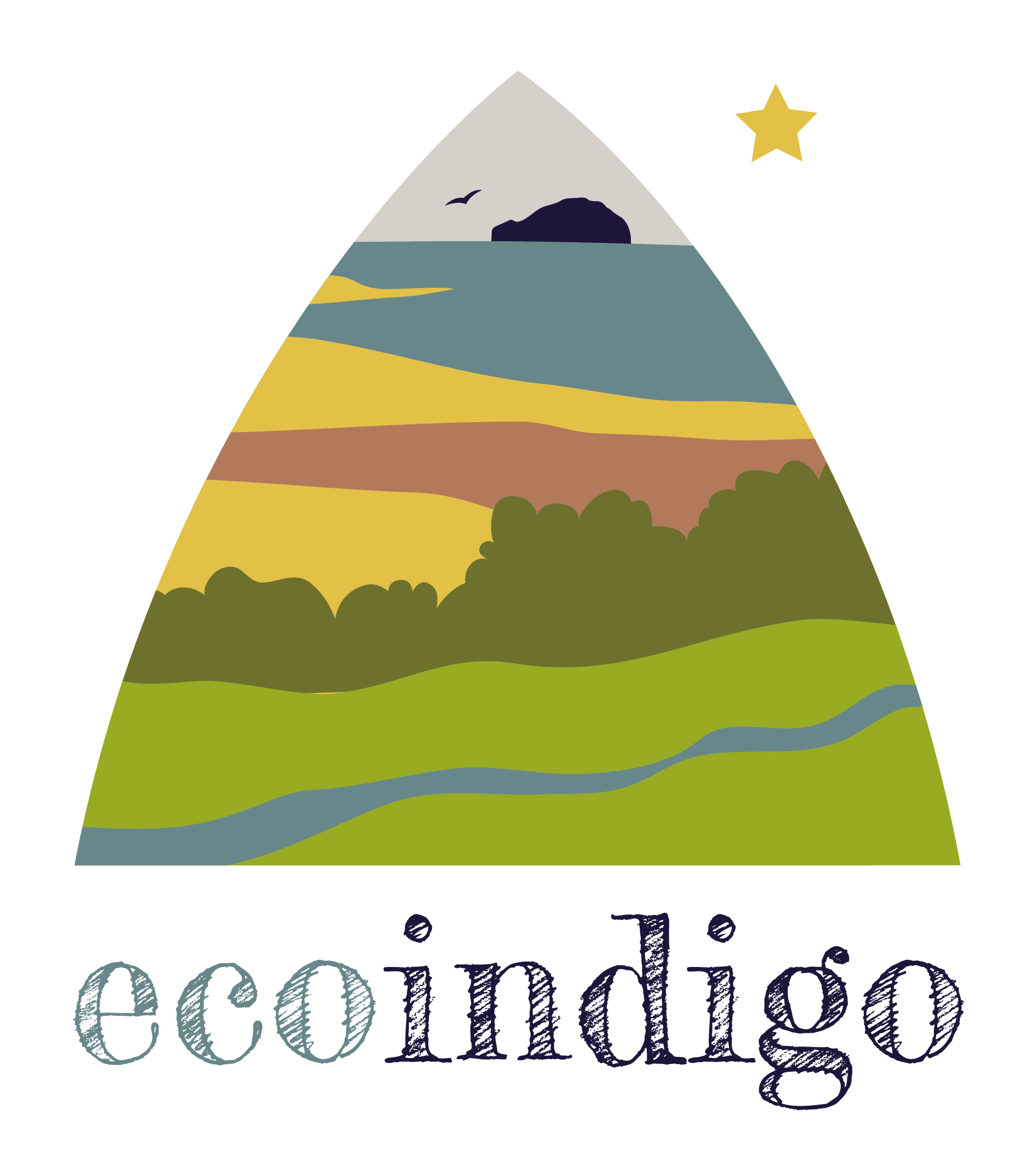eco indigo cabin logo - rural holiday accommodation