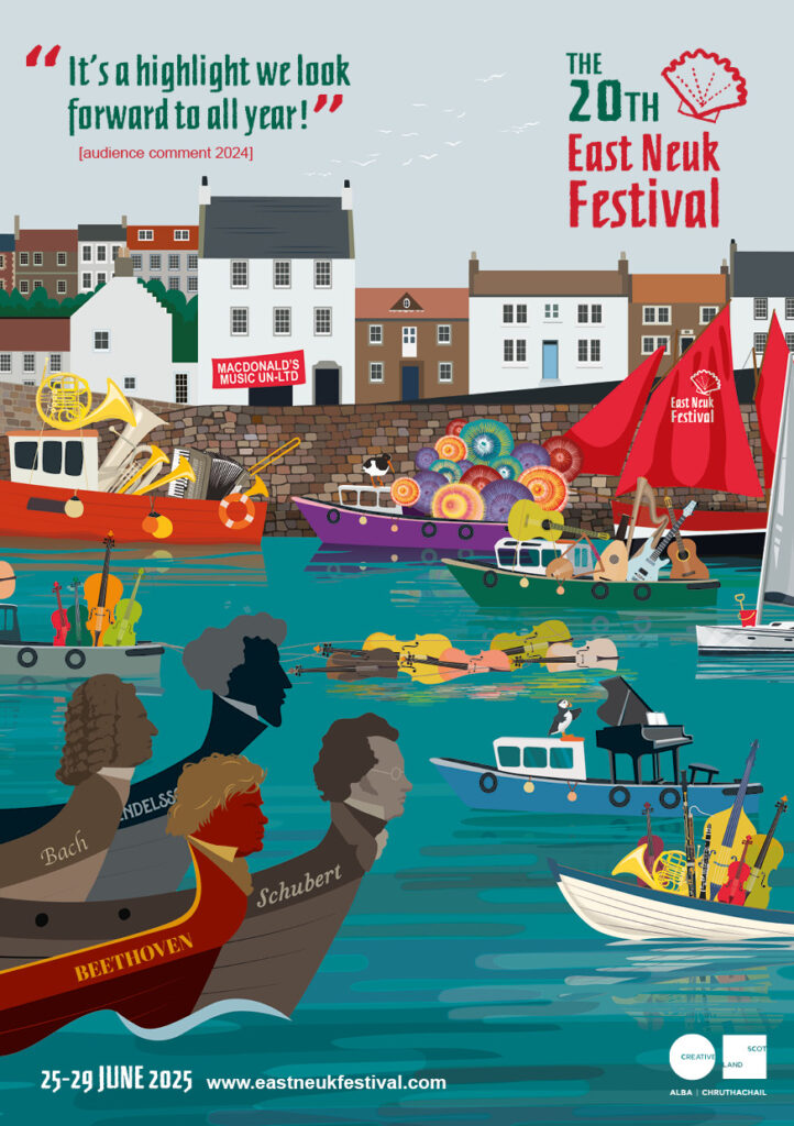 east neuk festival 2025 brochure cover by helen wyllie
