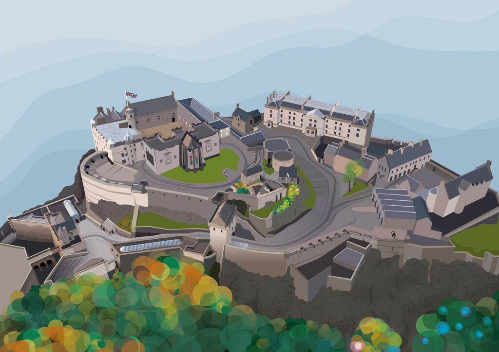 Edinburgh Castle aerial by helen wyllie