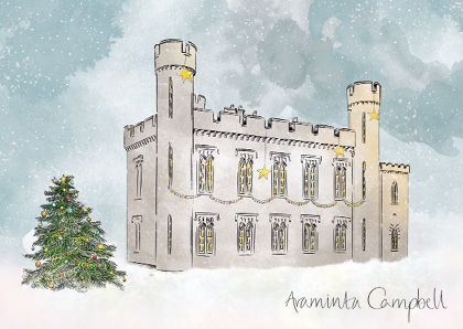 Araminta Campbell christmas postcard illustration by helen wyllie
