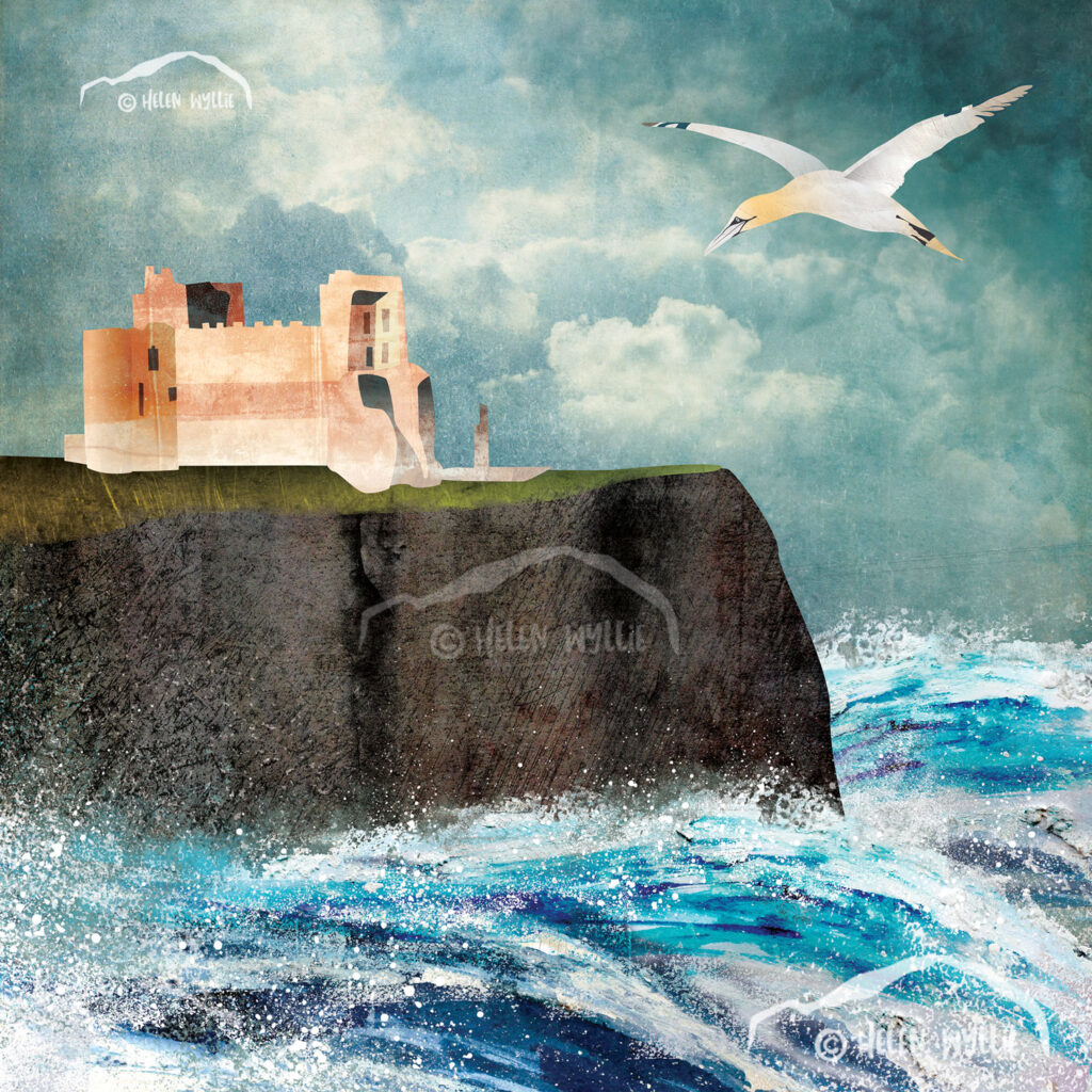 Tantallon and gannet by helen wyllie